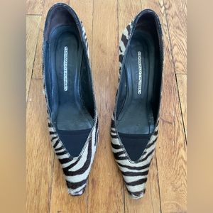 Donald J Pliner zebra pumps